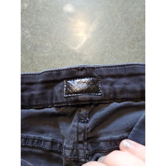 Mother The Looker Crop Black Jeans Not Guilty sz 24 - Picture 3 of 7